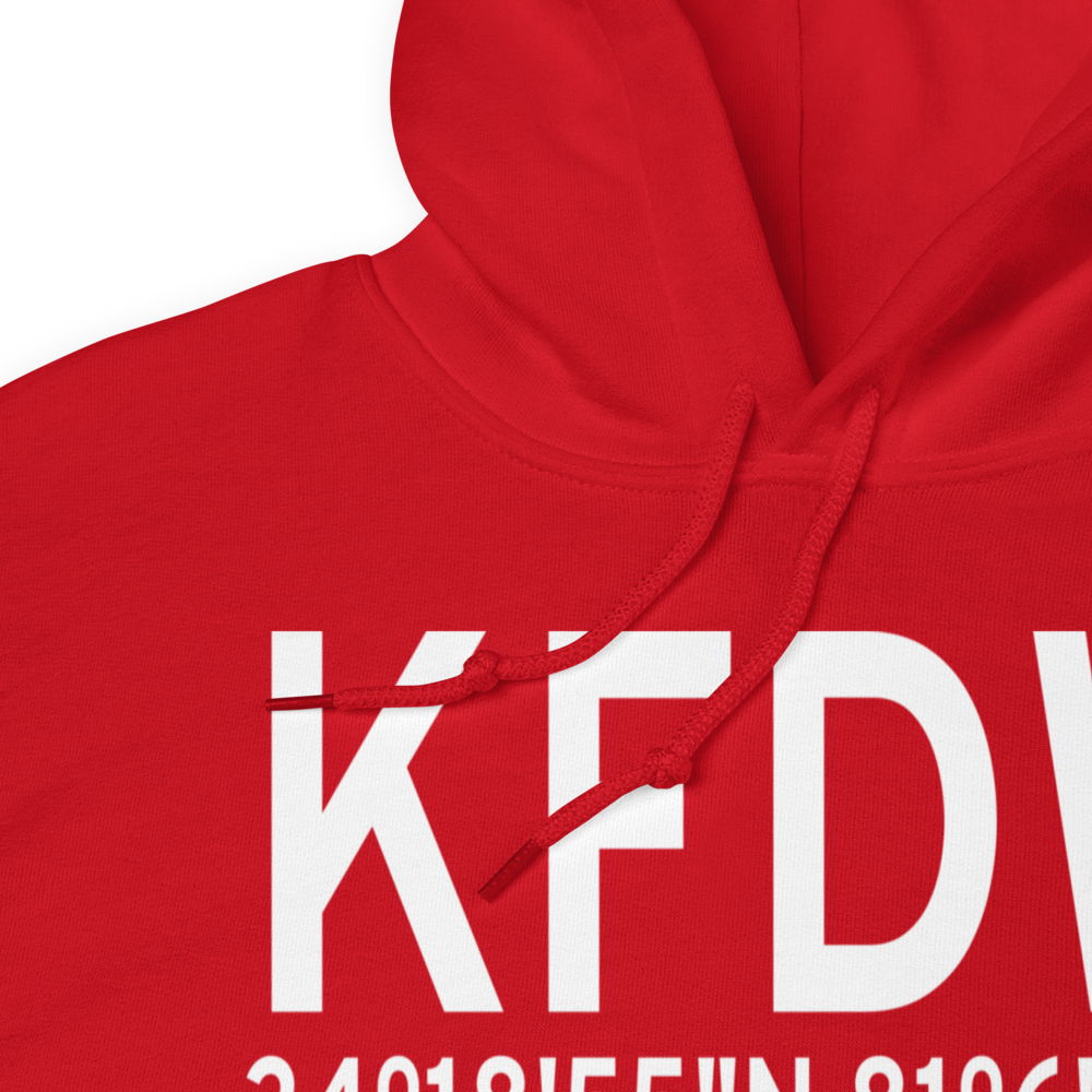 Fairfield County Airport (KFDW) ICAO Hoodie Sweatshirt 