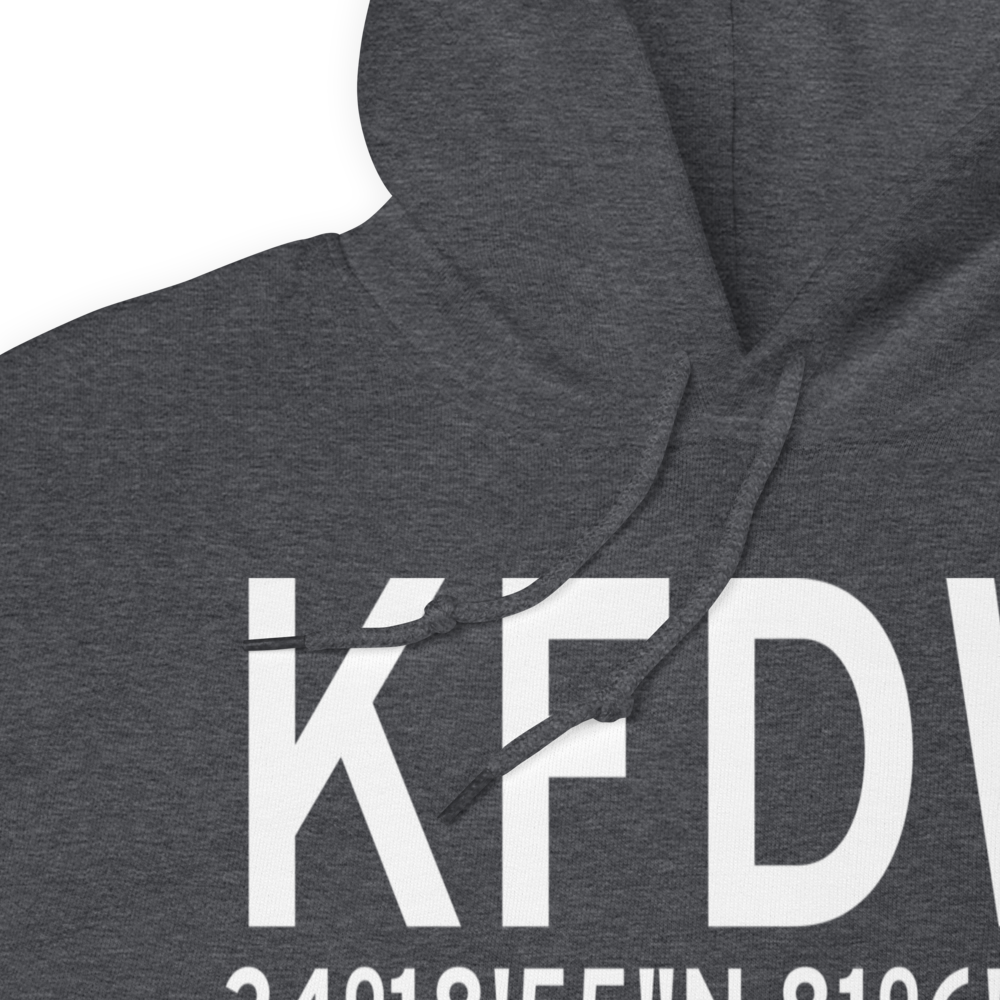 Fairfield County Airport (KFDW) ICAO Hoodie Sweatshirt 