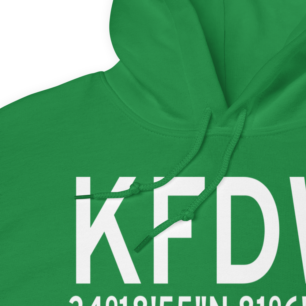 Fairfield County Airport (KFDW) ICAO Hoodie Sweatshirt 