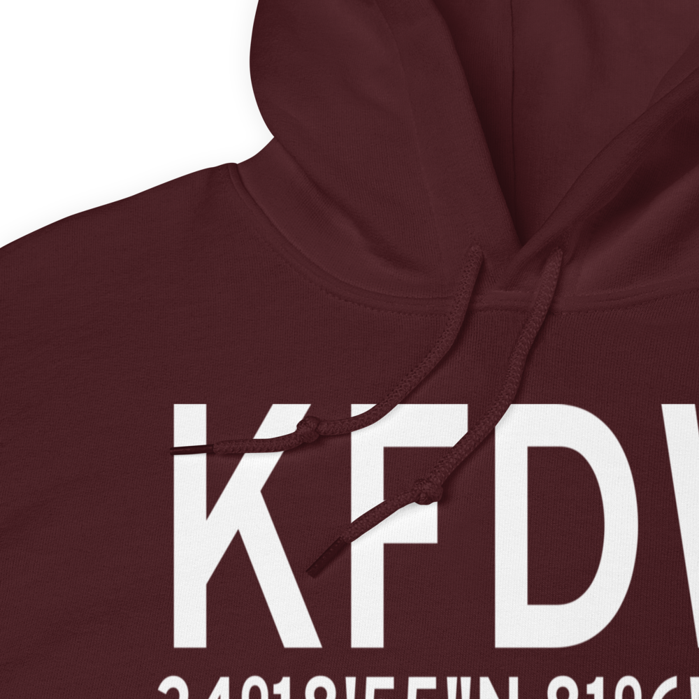 Fairfield County Airport (KFDW) ICAO Hoodie Sweatshirt 