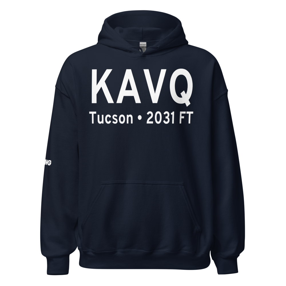 Marana Regional Airport (KAVQ) ICAO Hoodie Sweatshirt 