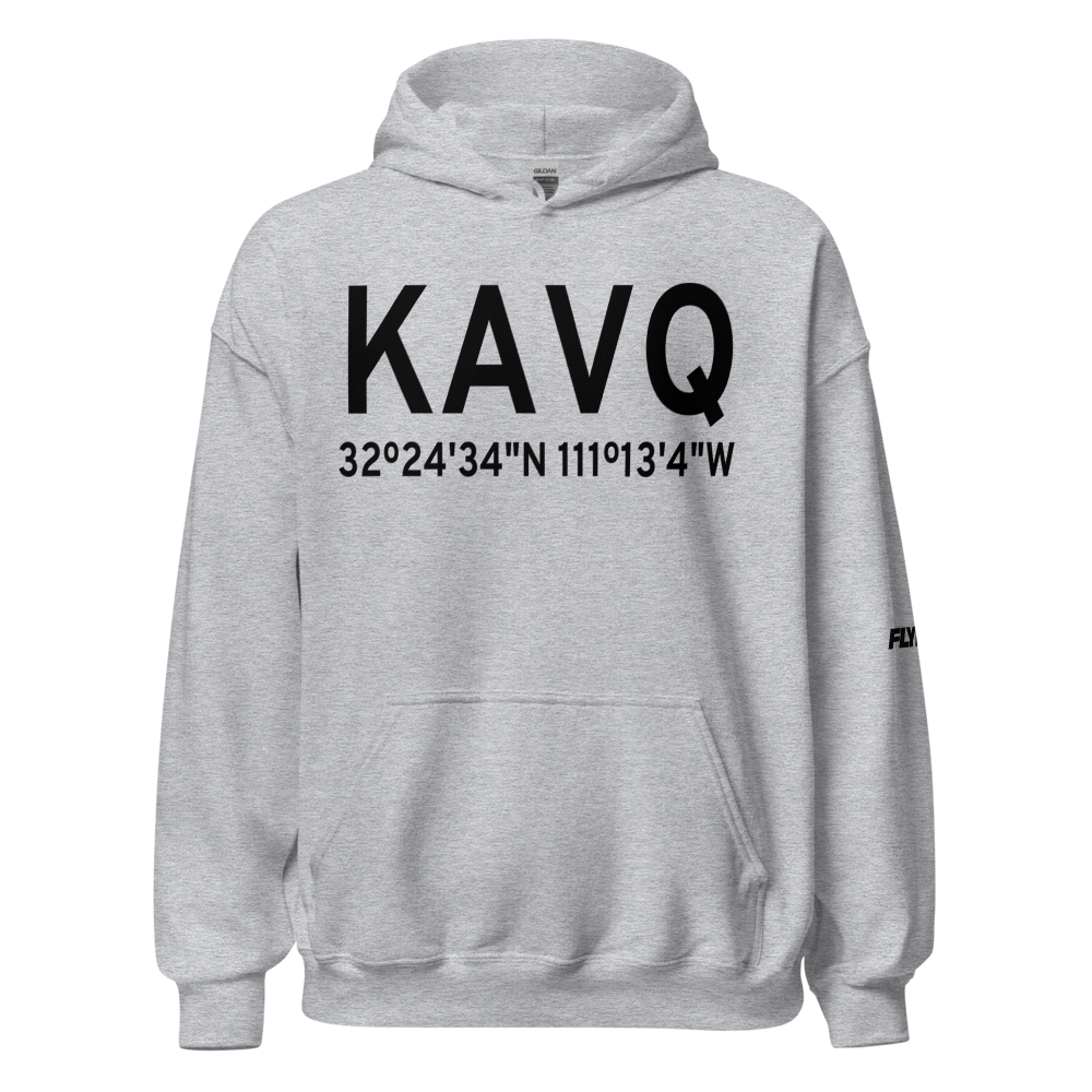 Marana Regional Airport (KAVQ) ICAO Hoodie Sweatshirt 