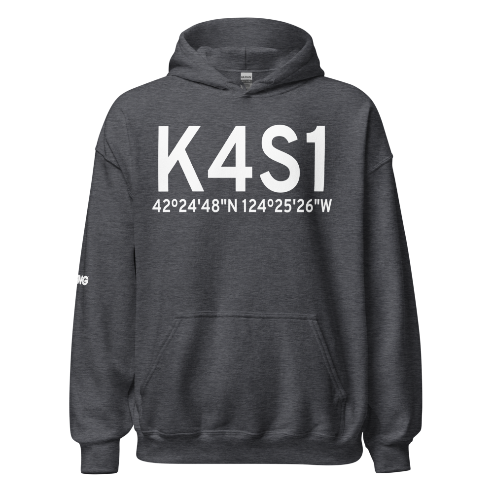 Gold Beach Municipal Airport (K4S1) ICAO Hoodie Sweatshirt 