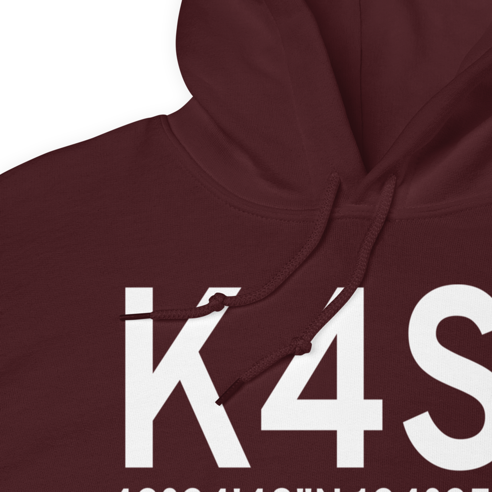 Gold Beach Municipal Airport (K4S1) ICAO Hoodie Sweatshirt 