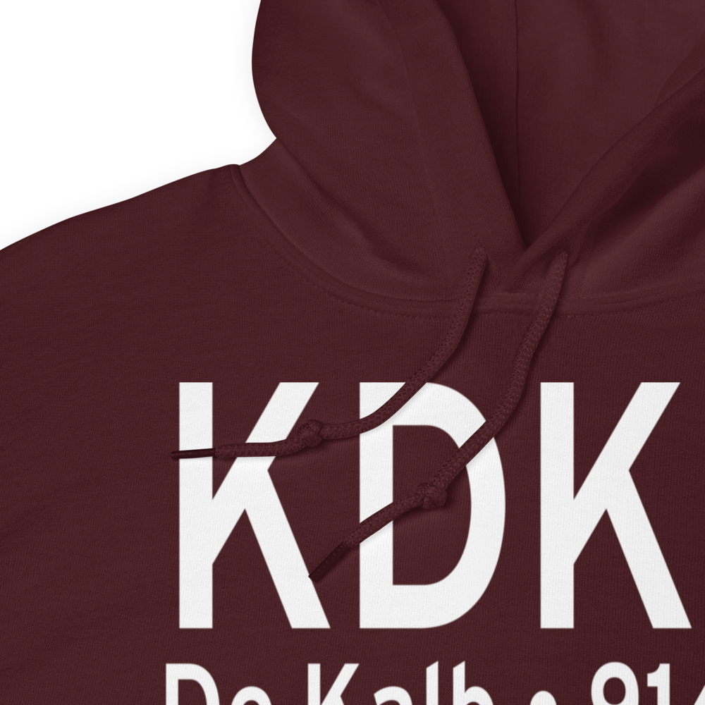 De Kalb Taylor Municipal Airport (KDKB) ICAO Hoodie Sweatshirt 