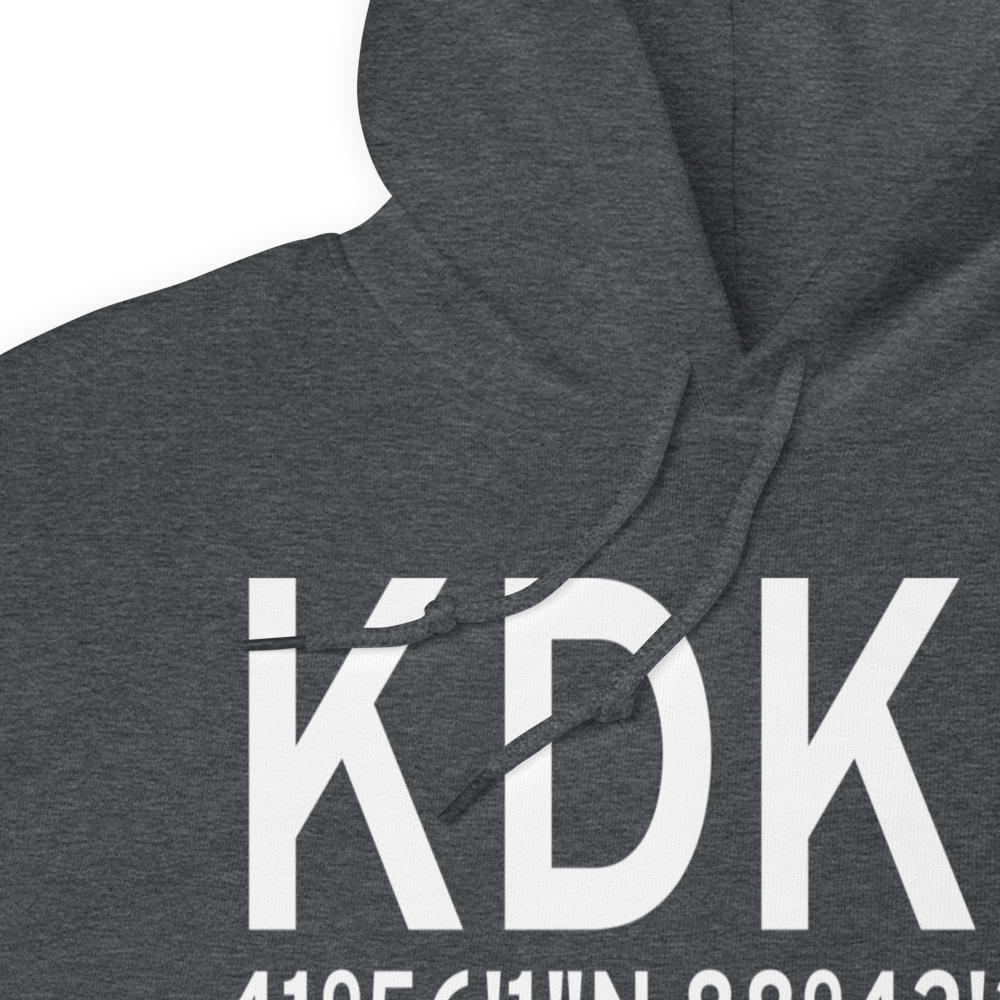 De Kalb Taylor Municipal Airport (KDKB) ICAO Hoodie Sweatshirt 