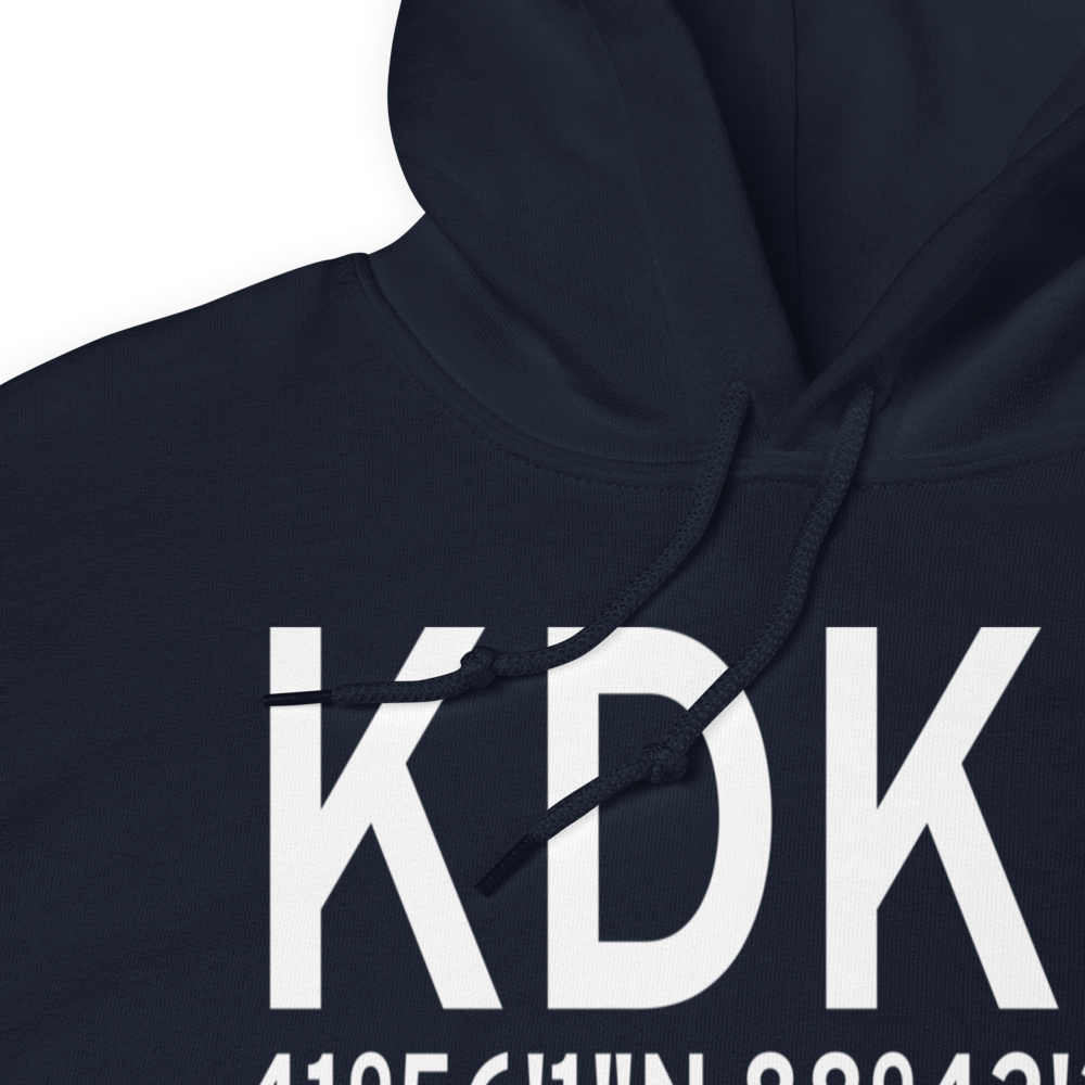 De Kalb Taylor Municipal Airport (KDKB) ICAO Hoodie Sweatshirt 
