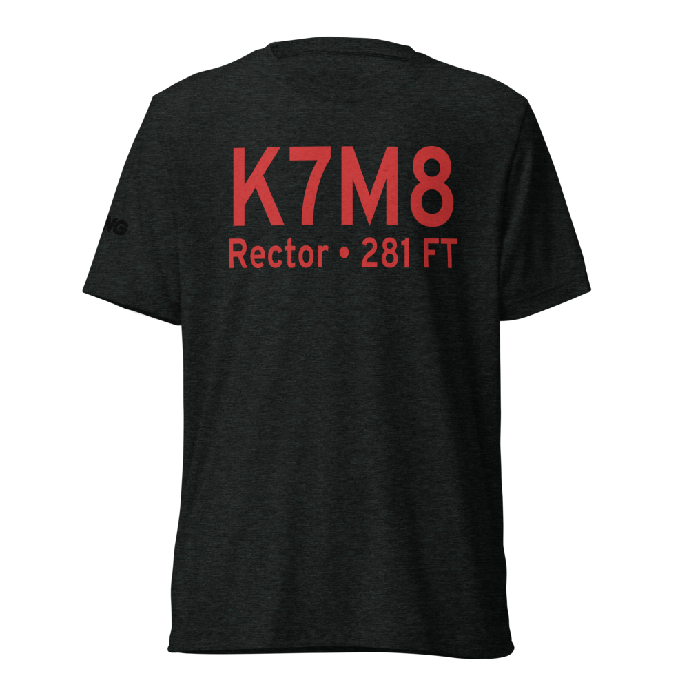Rector Airport (K7M8) ICAO Tri-blend T-Shirt 