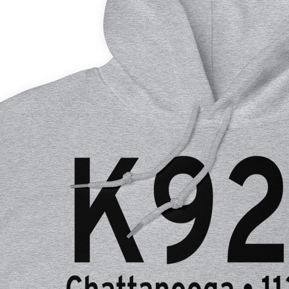 Chattanooga Sky Harbor Airport (K92F) ICAO Hoodie Sweatshirt 