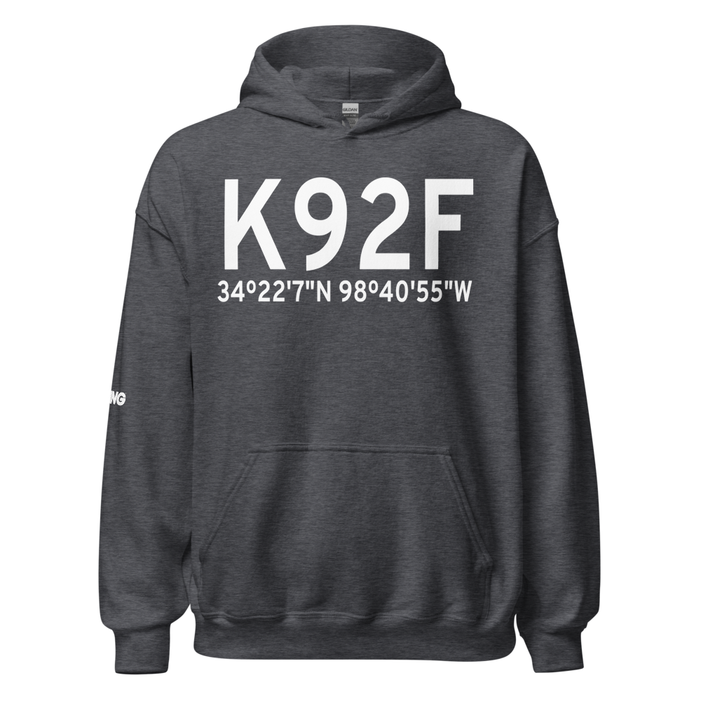 Chattanooga Sky Harbor Airport (K92F) ICAO Hoodie Sweatshirt 