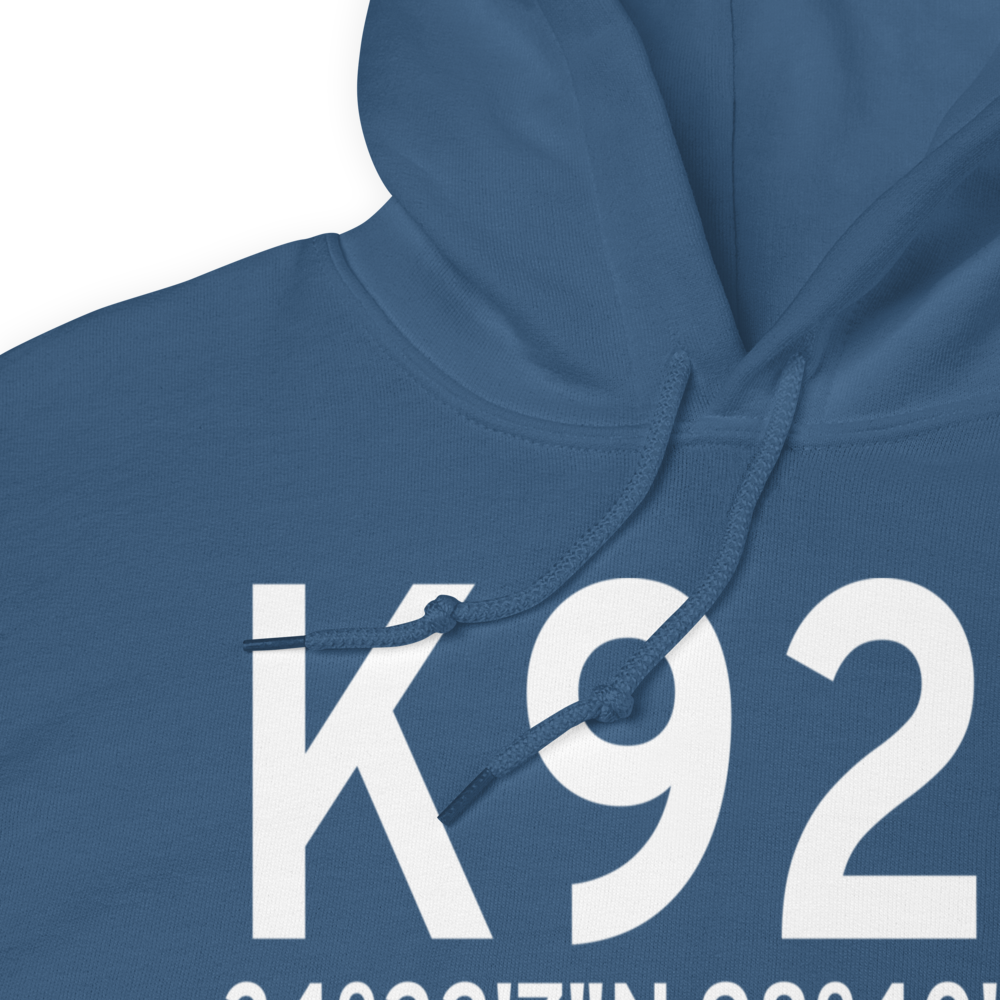 Chattanooga Sky Harbor Airport (K92F) ICAO Hoodie Sweatshirt 