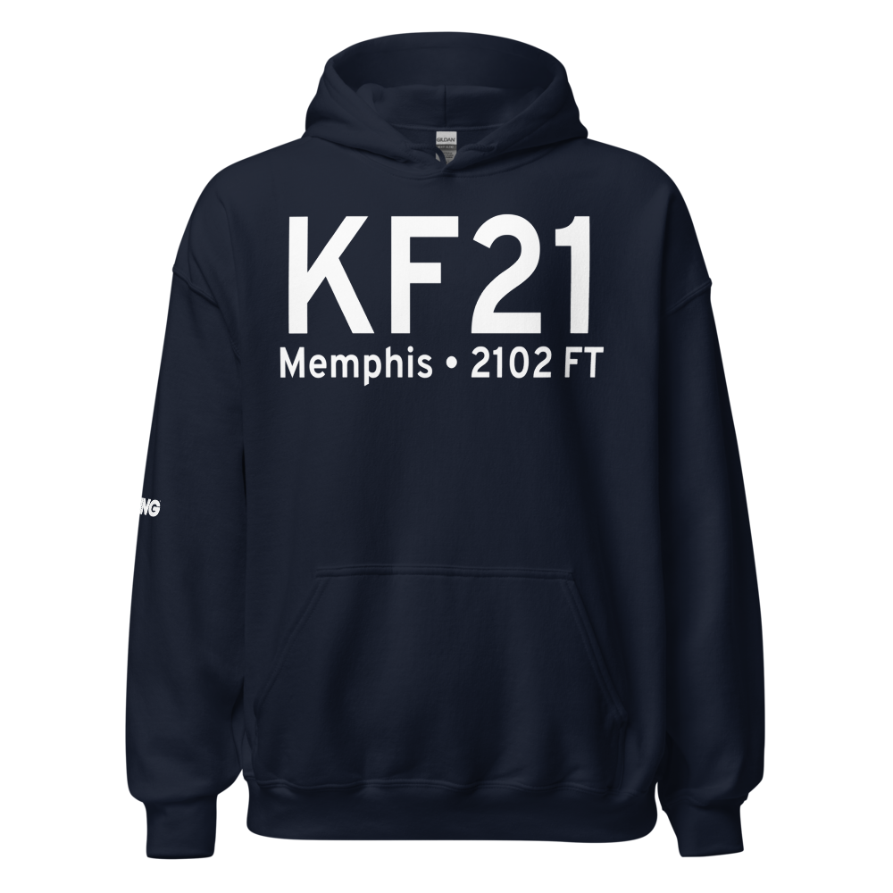 Memphis Municipal Airport (KF21) ICAO Hoodie Sweatshirt 