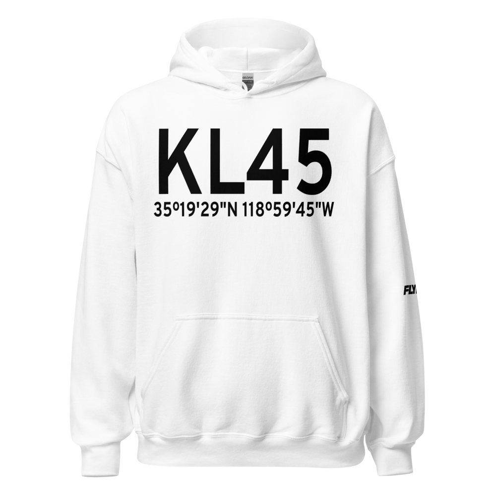 Bakersfield Municipal Airport (KL45) ICAO Hoodie Sweatshirt 
