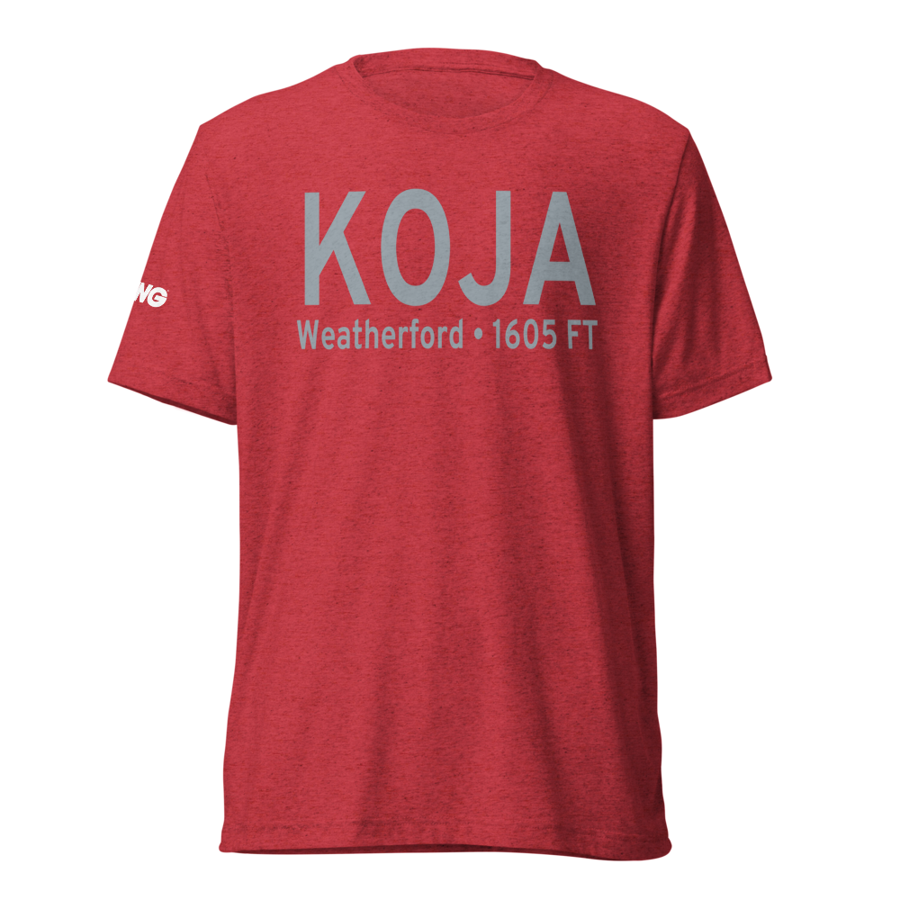 Thomas P Stafford Airport (KOJA) ICAO Tri-blend T-Shirt 