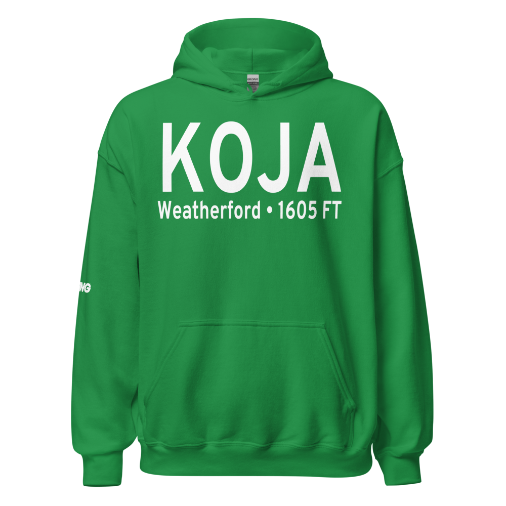 Thomas P Stafford Airport (KOJA) ICAO Hoodie Sweatshirt 
