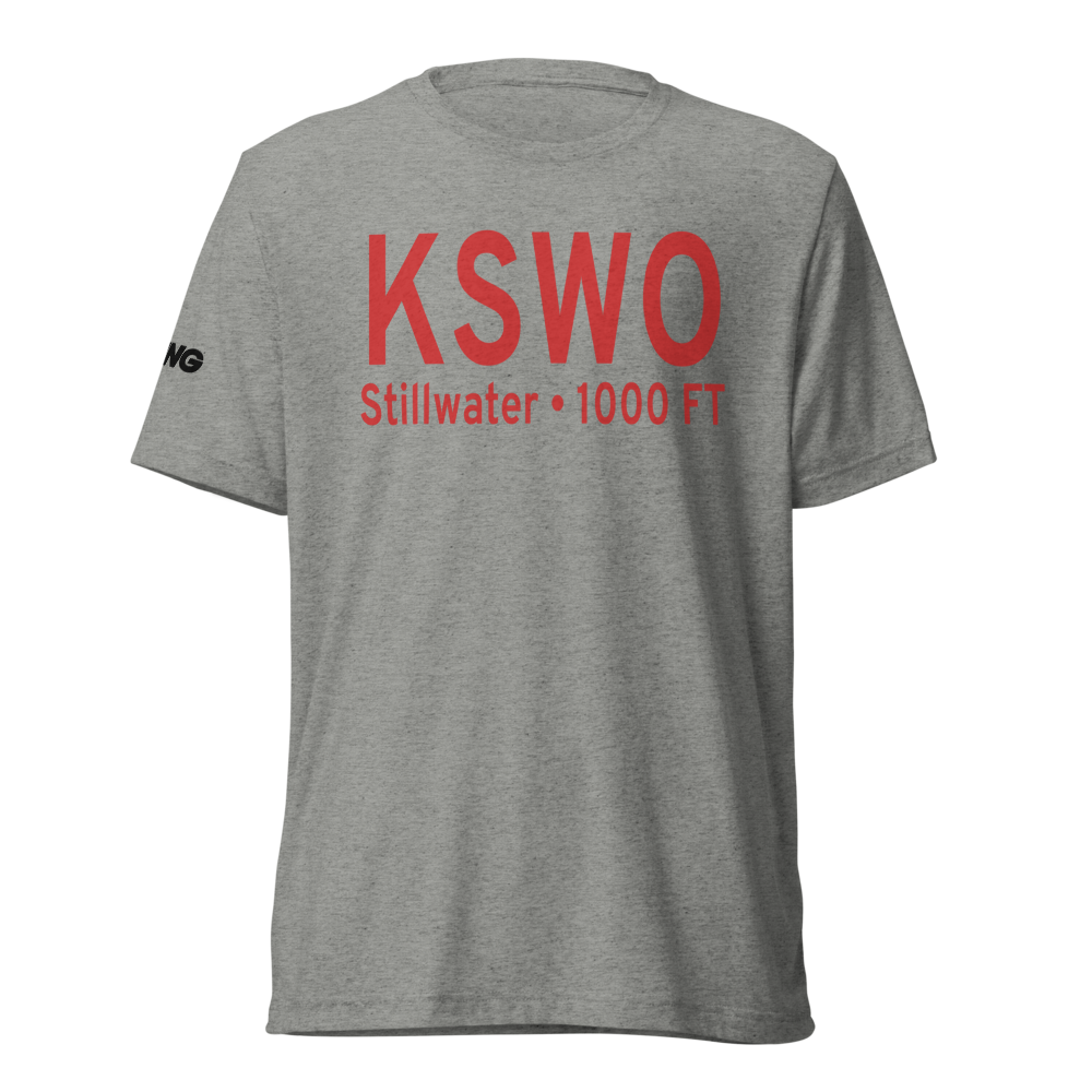 Stillwater Regional Airport (KSWO) ICAO Tri-blend T-Shirt 