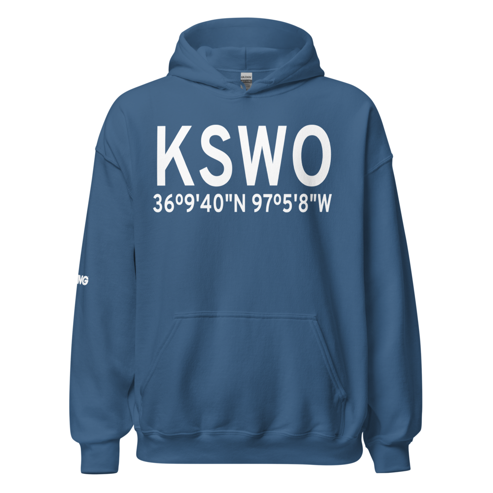 Stillwater Regional Airport (KSWO) ICAO Hoodie Sweatshirt 