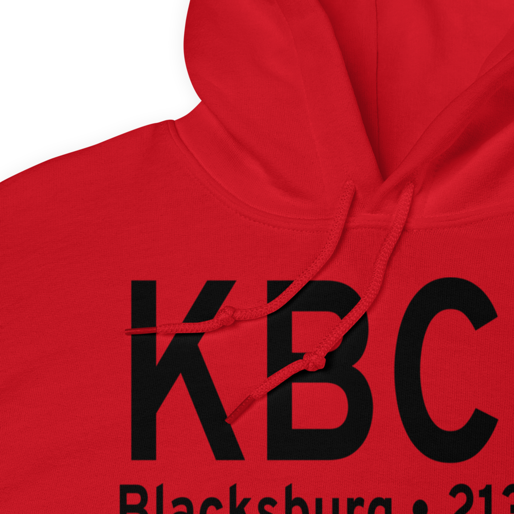 Virginia Tech Montgomery Executive Airport (KBCB) ICAO Hoodie Sweatshirt 