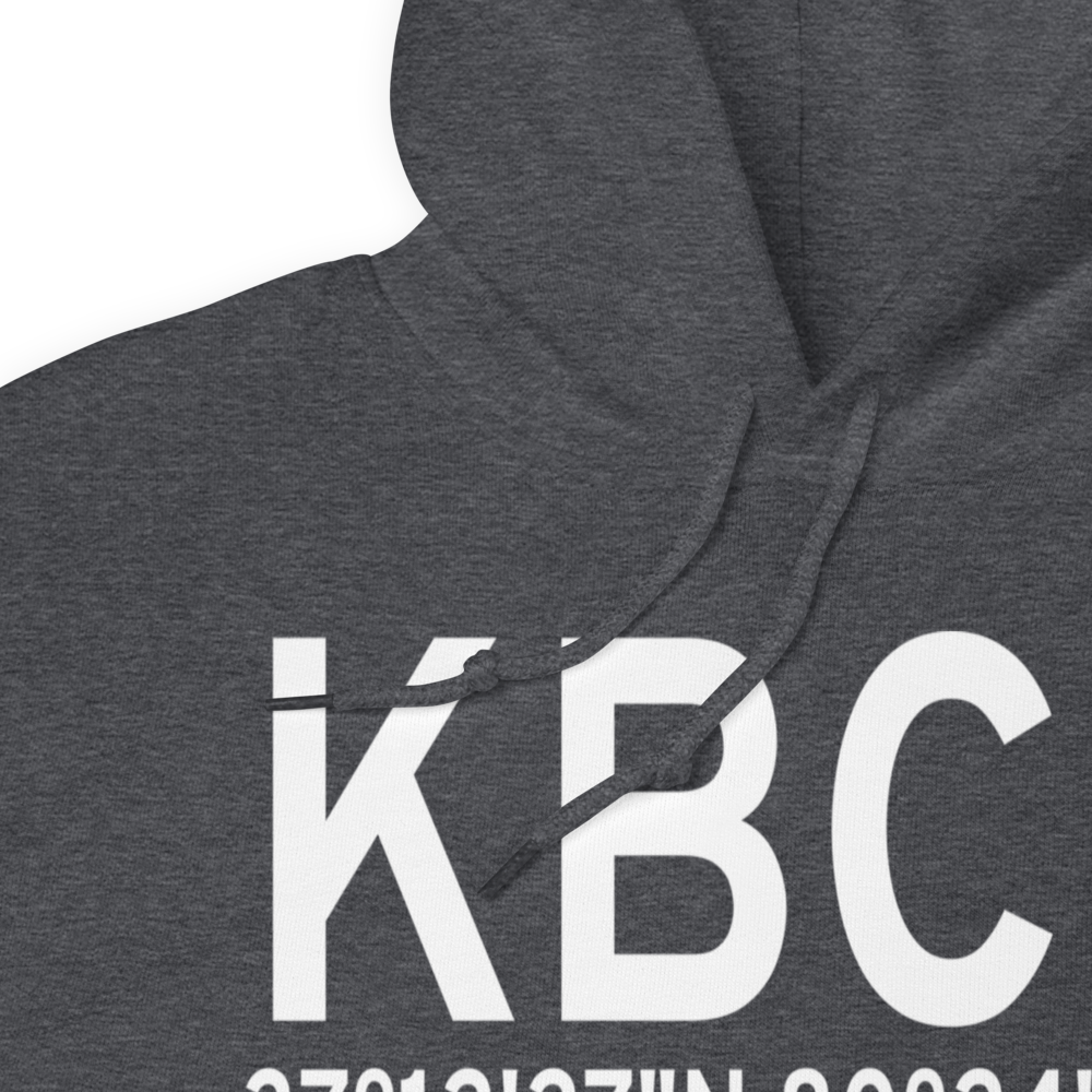 Virginia Tech Montgomery Executive Airport (KBCB) ICAO Hoodie Sweatshirt 
