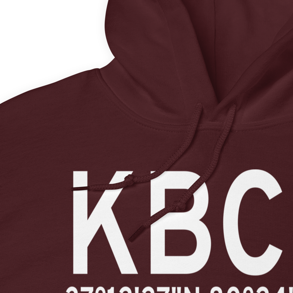 Virginia Tech Montgomery Executive Airport (KBCB) ICAO Hoodie Sweatshirt 