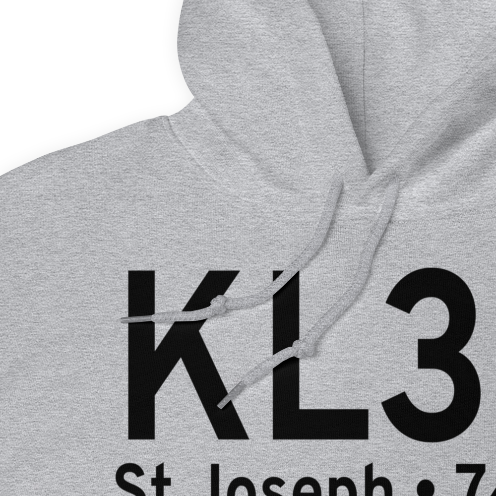 Tensas Parish Airport (KL33) ICAO Hoodie Sweatshirt 