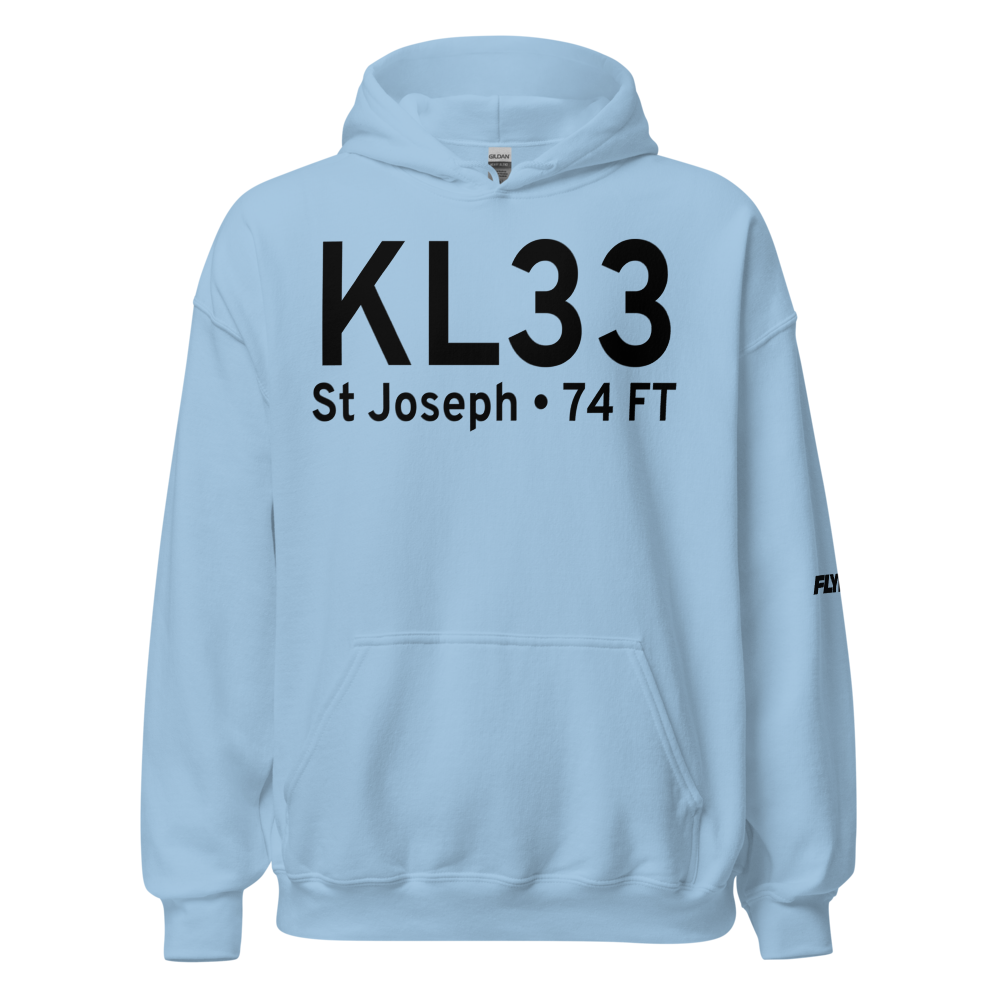 Tensas Parish Airport (KL33) ICAO Hoodie Sweatshirt 