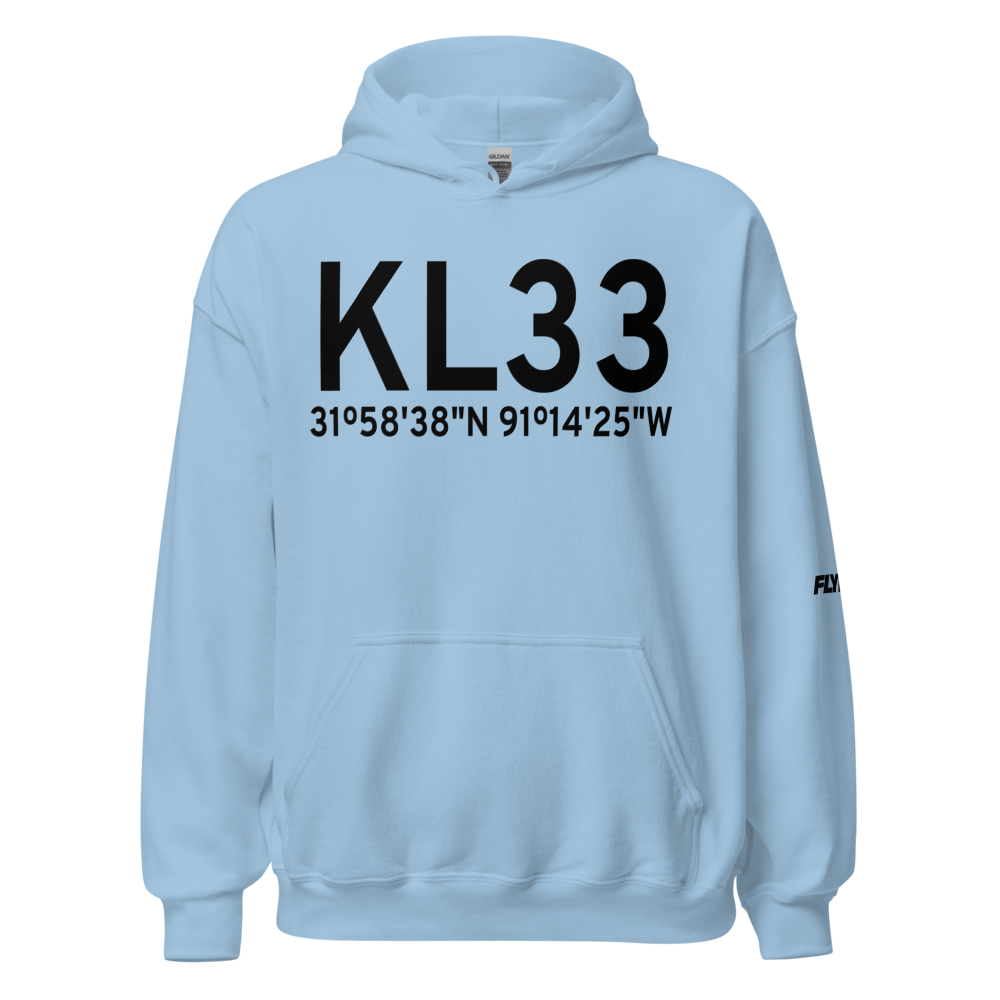 Tensas Parish Airport (KL33) ICAO Hoodie Sweatshirt 