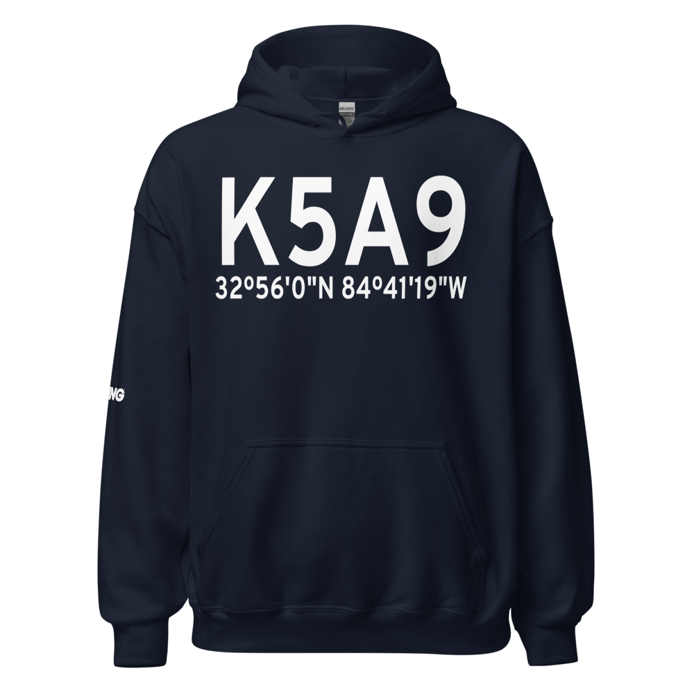 Roosevelt Memorial Airport (K5A9) ICAO Hoodie Sweatshirt 