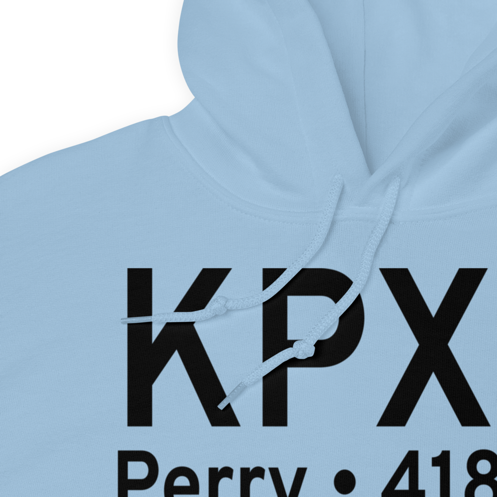 Perry Houston County Airport (KPXE) ICAO Hoodie Sweatshirt 