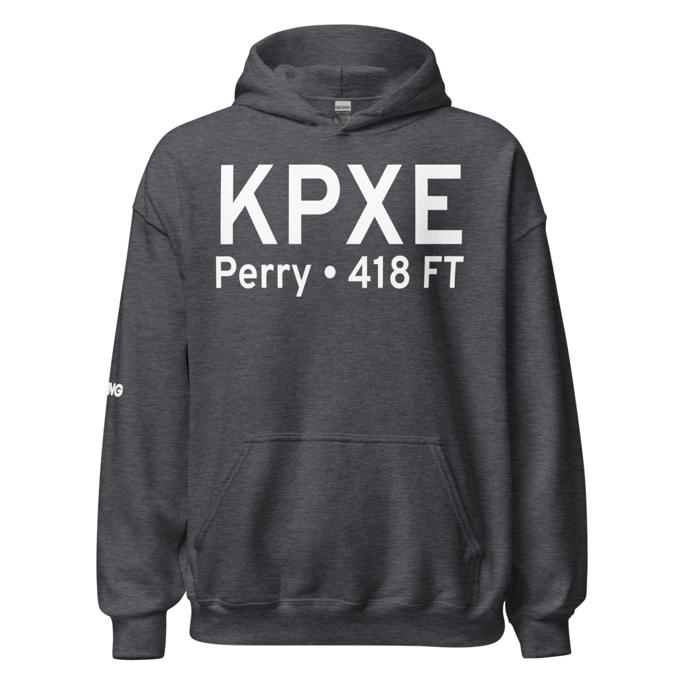Perry Houston County Airport (KPXE) ICAO Hoodie Sweatshirt 