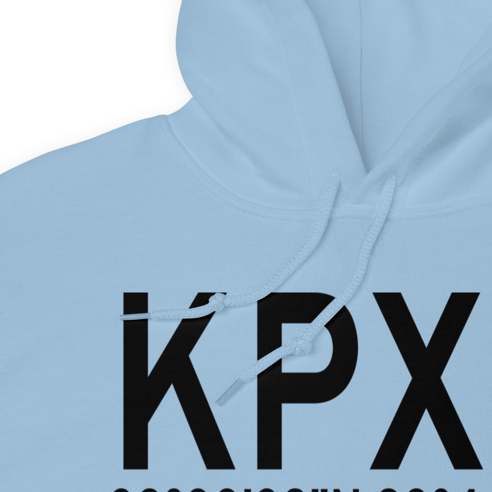 Perry Houston County Airport (KPXE) ICAO Hoodie Sweatshirt 