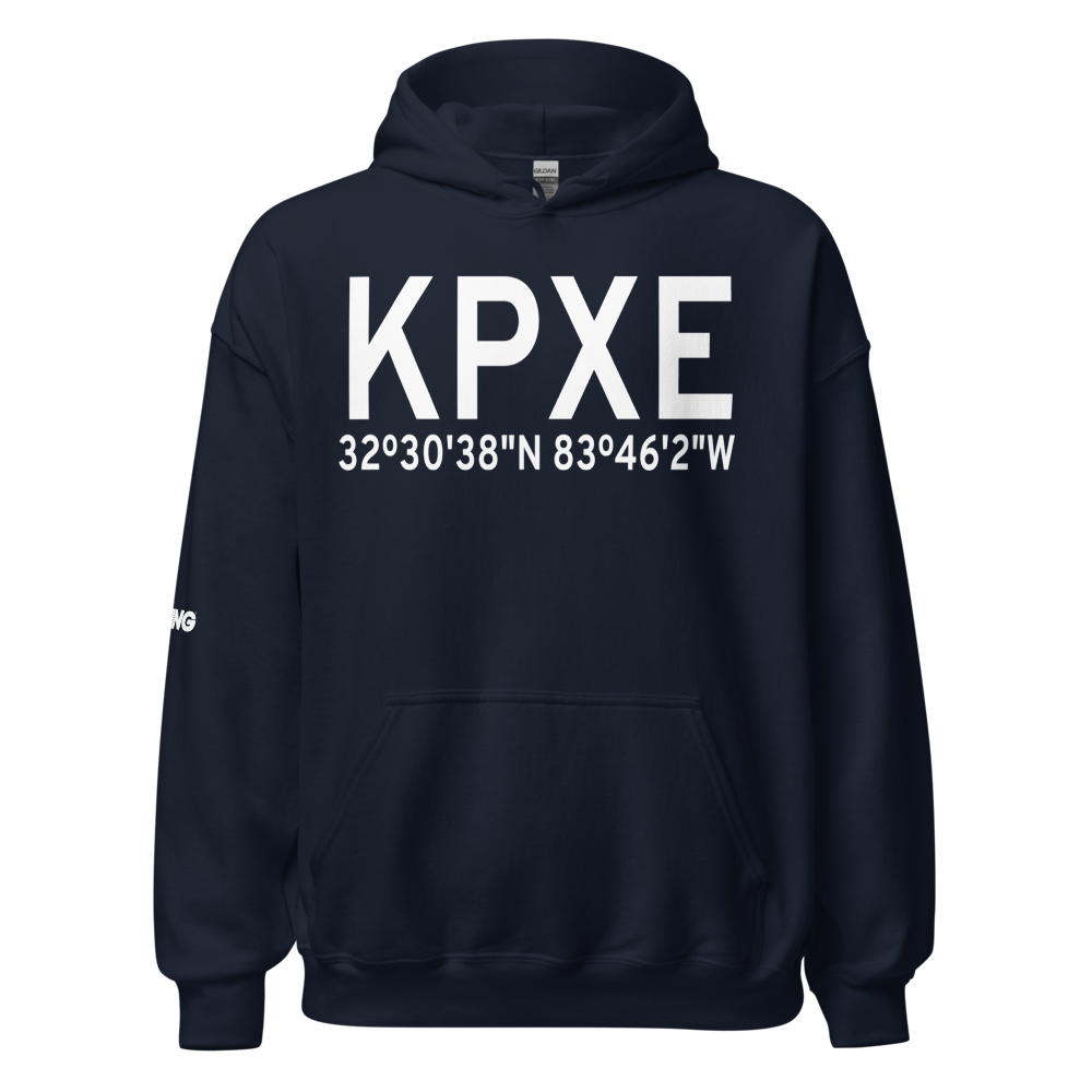 Perry Houston County Airport (KPXE) ICAO Hoodie Sweatshirt 