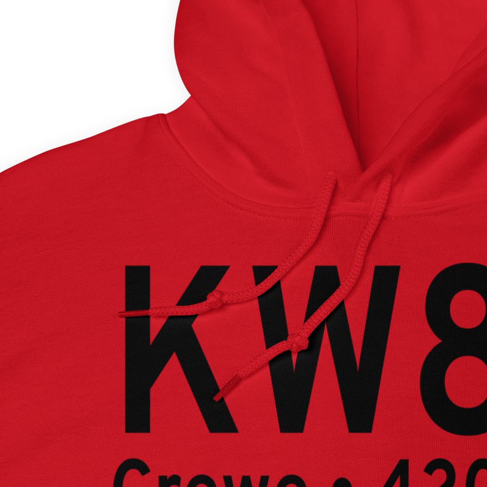 Crewe Municipal Airport (KW81) ICAO Hoodie Sweatshirt 