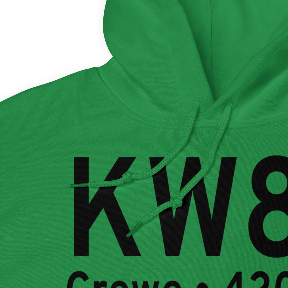 Crewe Municipal Airport (KW81) ICAO Hoodie Sweatshirt 