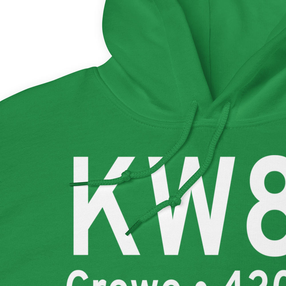 Crewe Municipal Airport (KW81) ICAO Hoodie Sweatshirt 