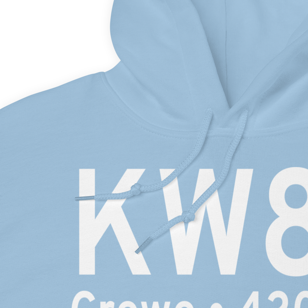 Crewe Municipal Airport (KW81) ICAO Hoodie Sweatshirt 