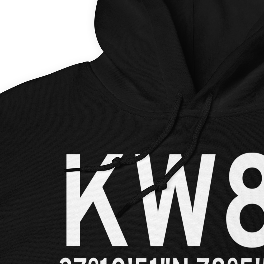 Crewe Municipal Airport (KW81) ICAO Hoodie Sweatshirt 