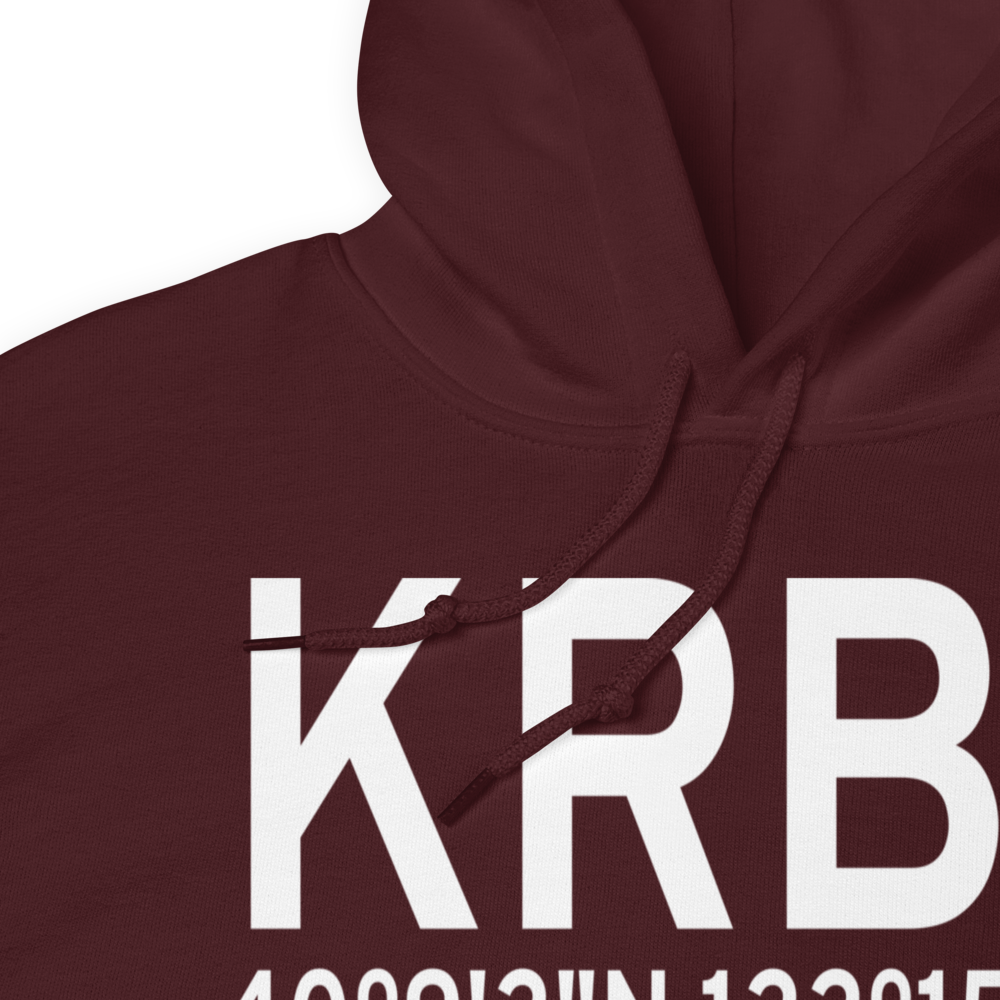 Red Bluff Municipal Airport (KRBL) ICAO Hoodie Sweatshirt 