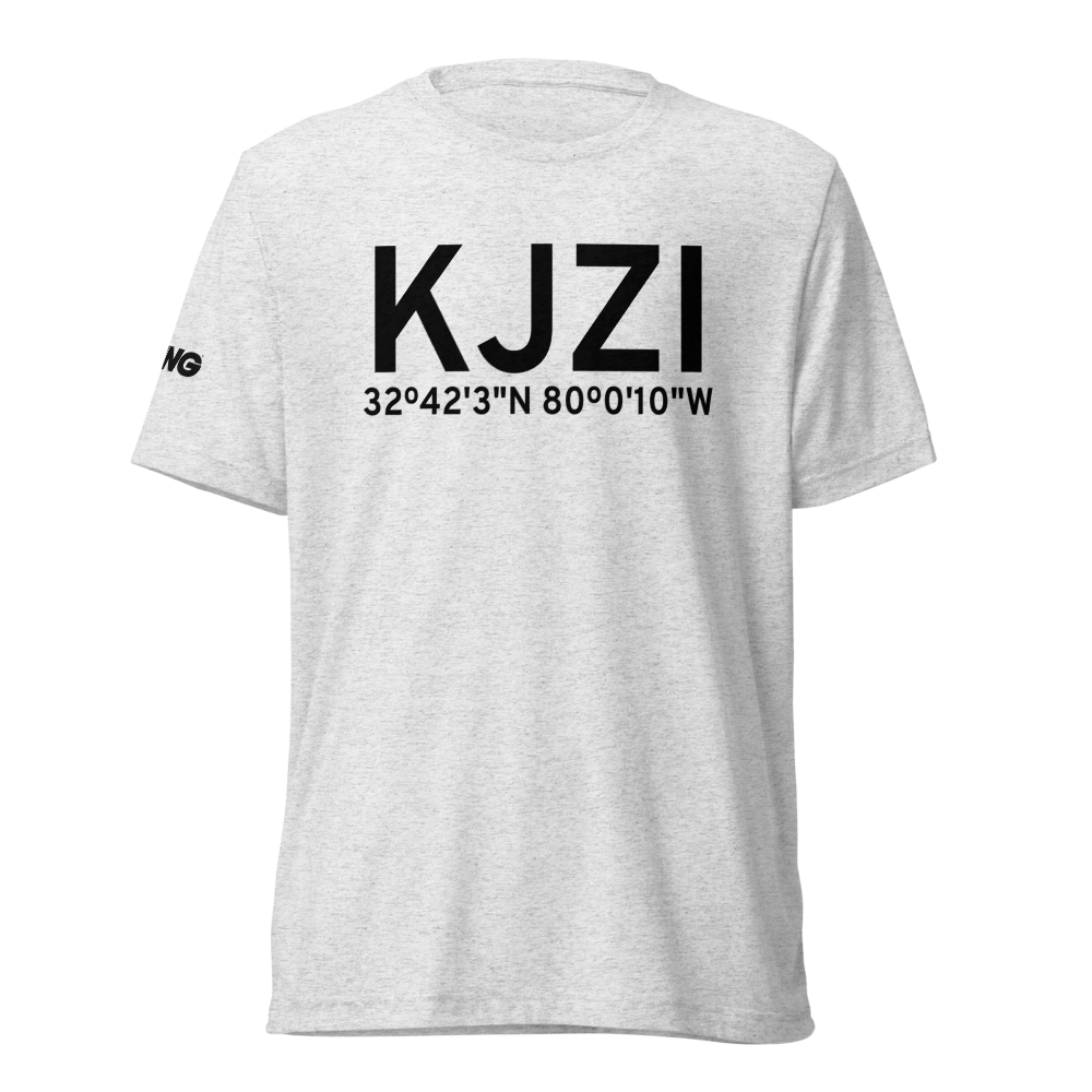 Charleston Executive Airport (KJZI) ICAO Tri-blend T-Shirt 