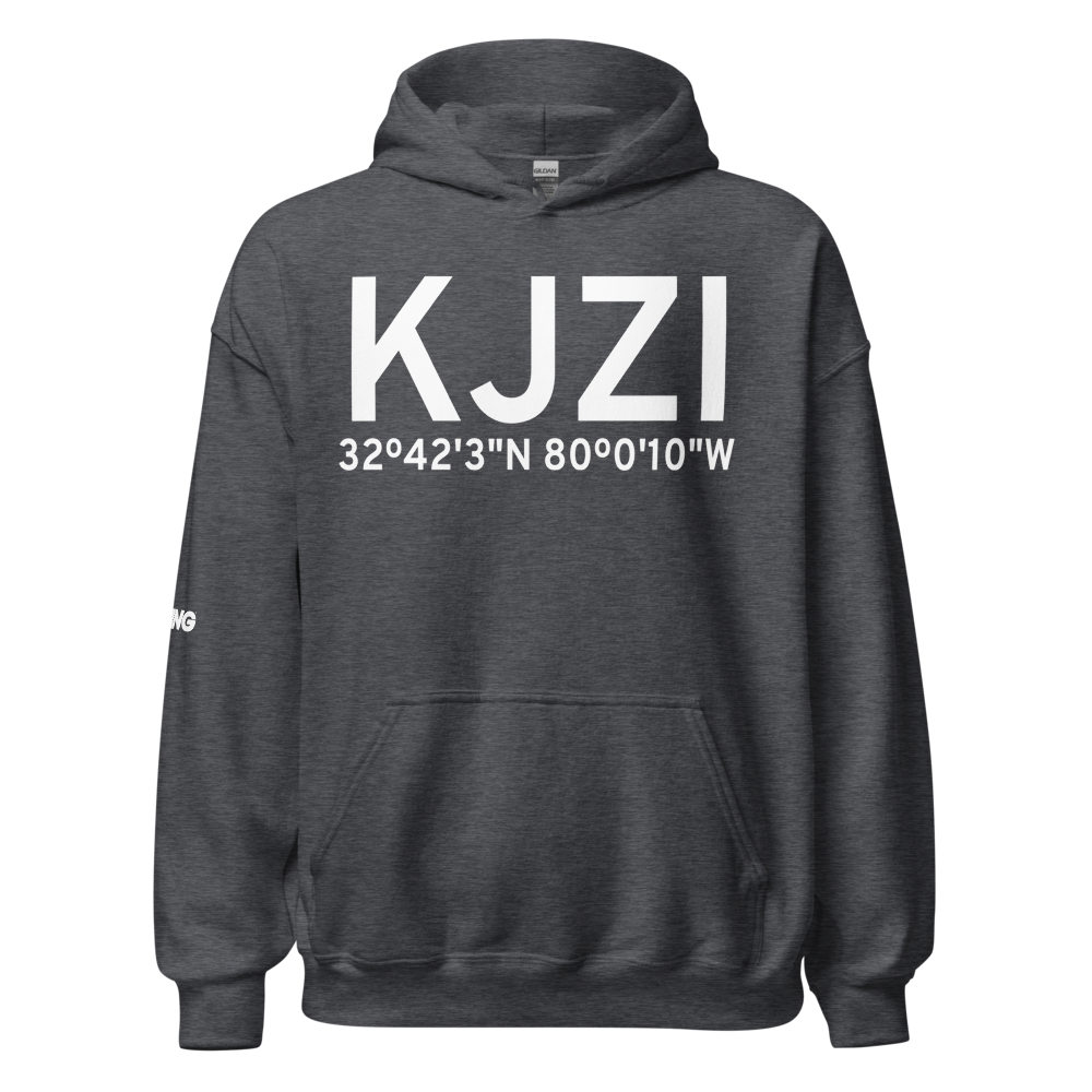 Charleston Executive Airport (KJZI) ICAO Hoodie Sweatshirt 