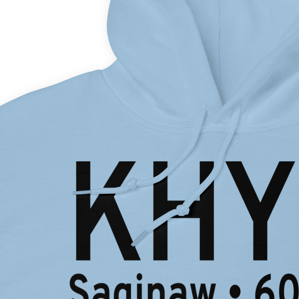 Saginaw County H.W. Browne Airport (KHYX) ICAO Hoodie Sweatshirt 