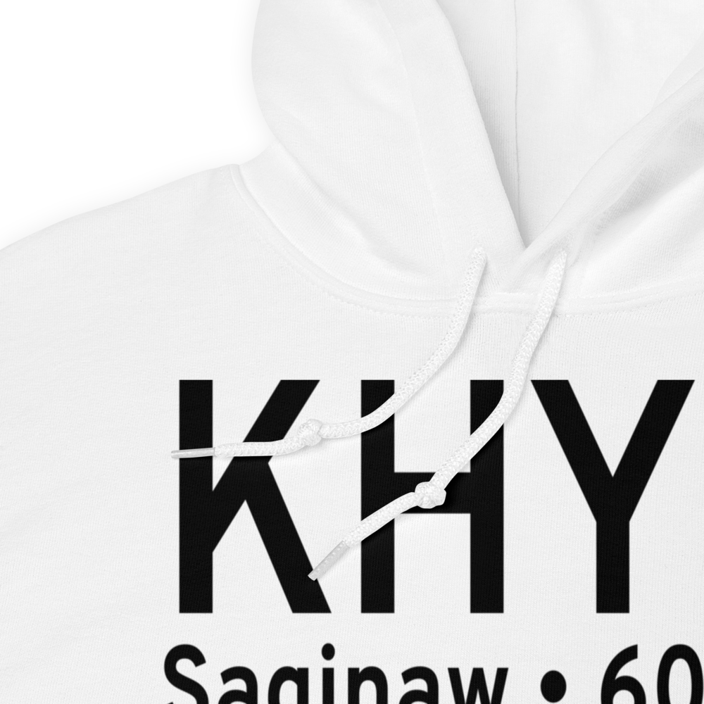 Saginaw County H.W. Browne Airport (KHYX) ICAO Hoodie Sweatshirt 