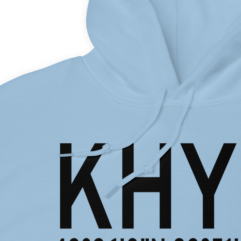 Saginaw County H.W. Browne Airport (KHYX) ICAO Hoodie Sweatshirt 