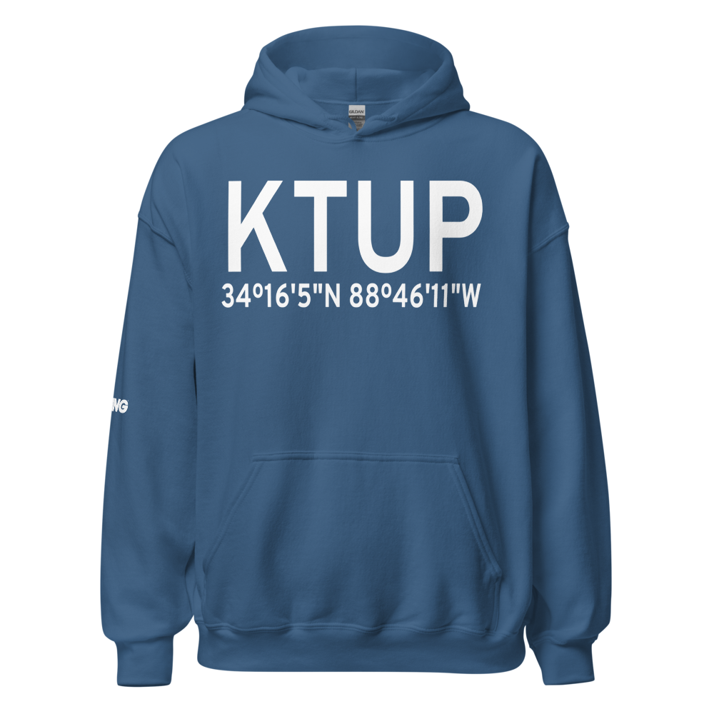 Tupelo Regional Airport (KTUP) ICAO Hoodie Sweatshirt 