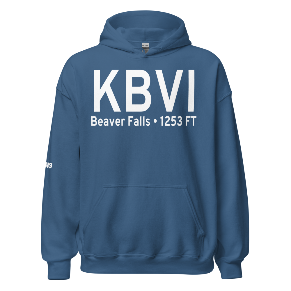 Beaver County Airport (KBVI) ICAO Hoodie Sweatshirt 