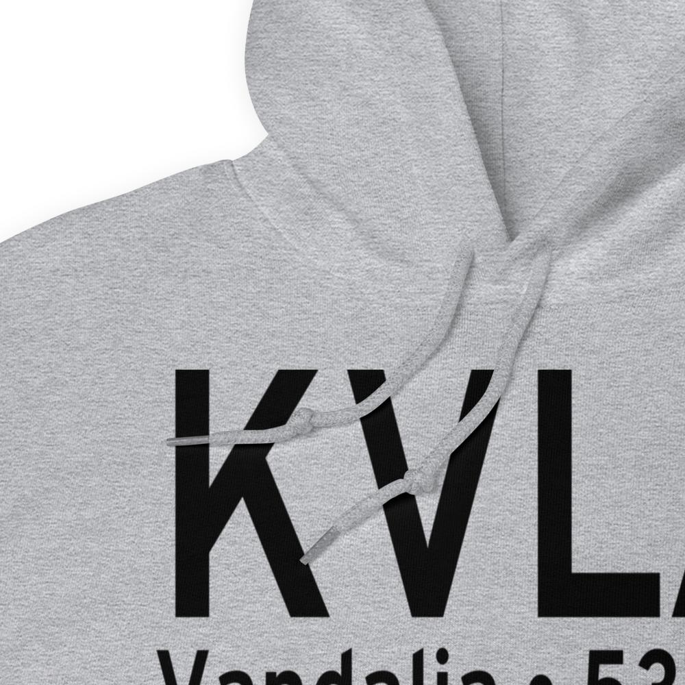 Vandalia Municipal Airport (KVLA) ICAO Hoodie Sweatshirt 