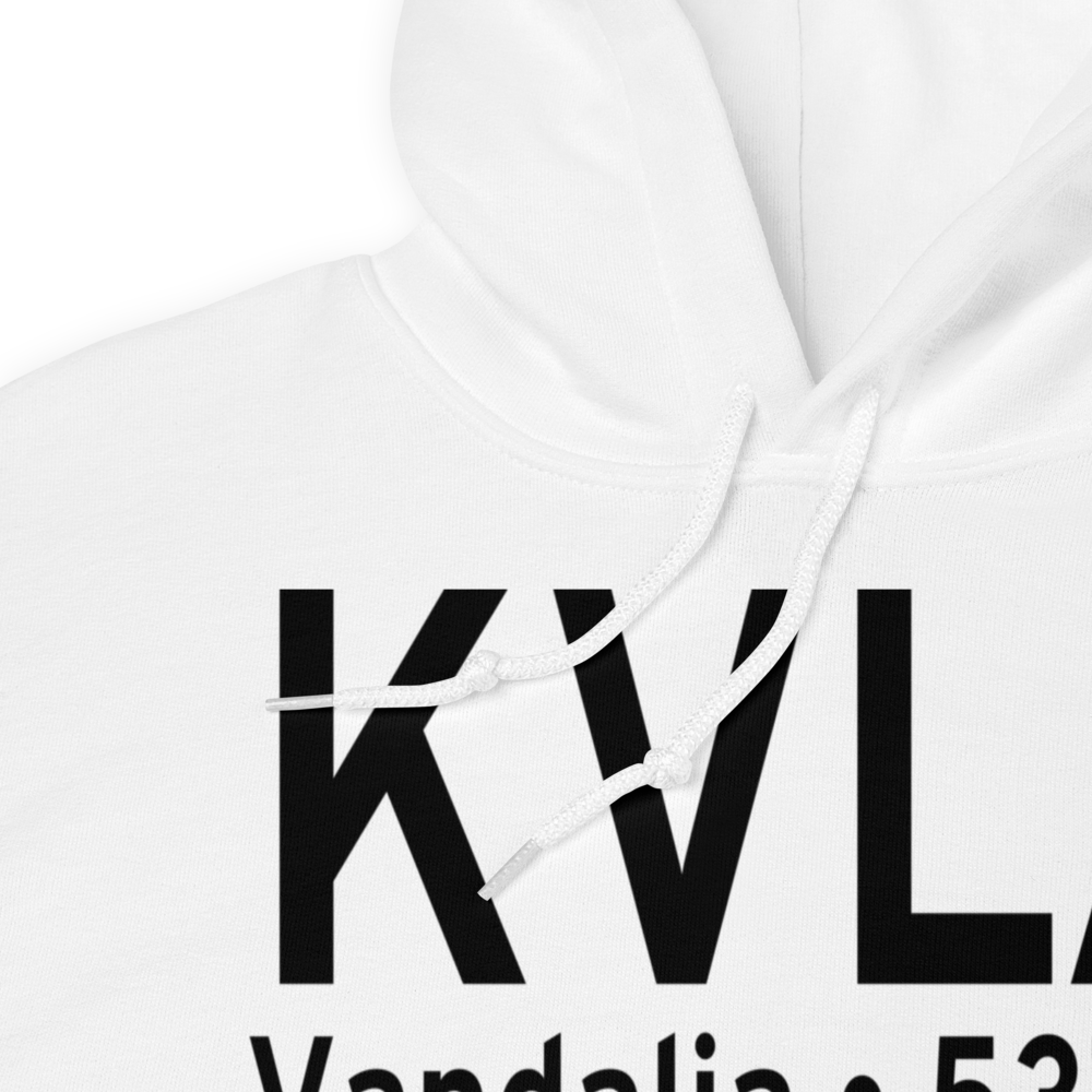 Vandalia Municipal Airport (KVLA) ICAO Hoodie Sweatshirt 