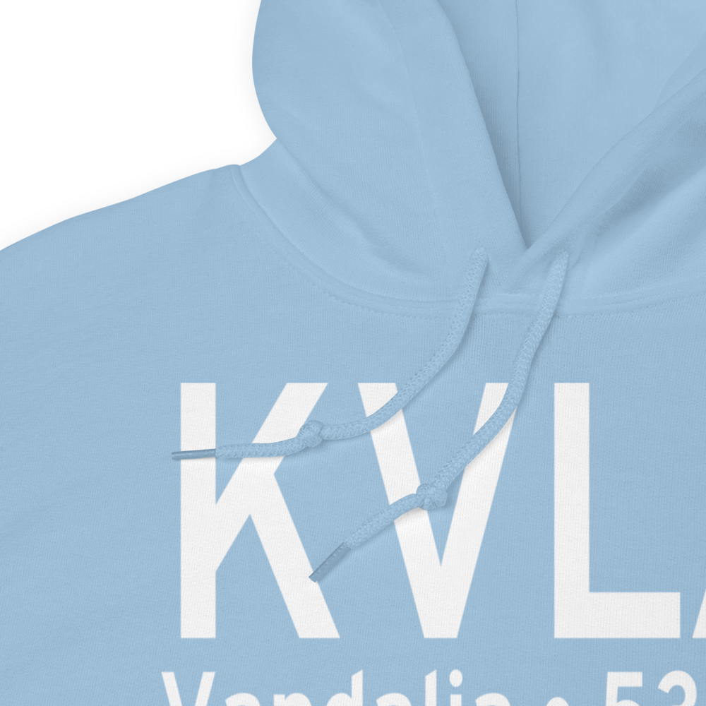Vandalia Municipal Airport (KVLA) ICAO Hoodie Sweatshirt 