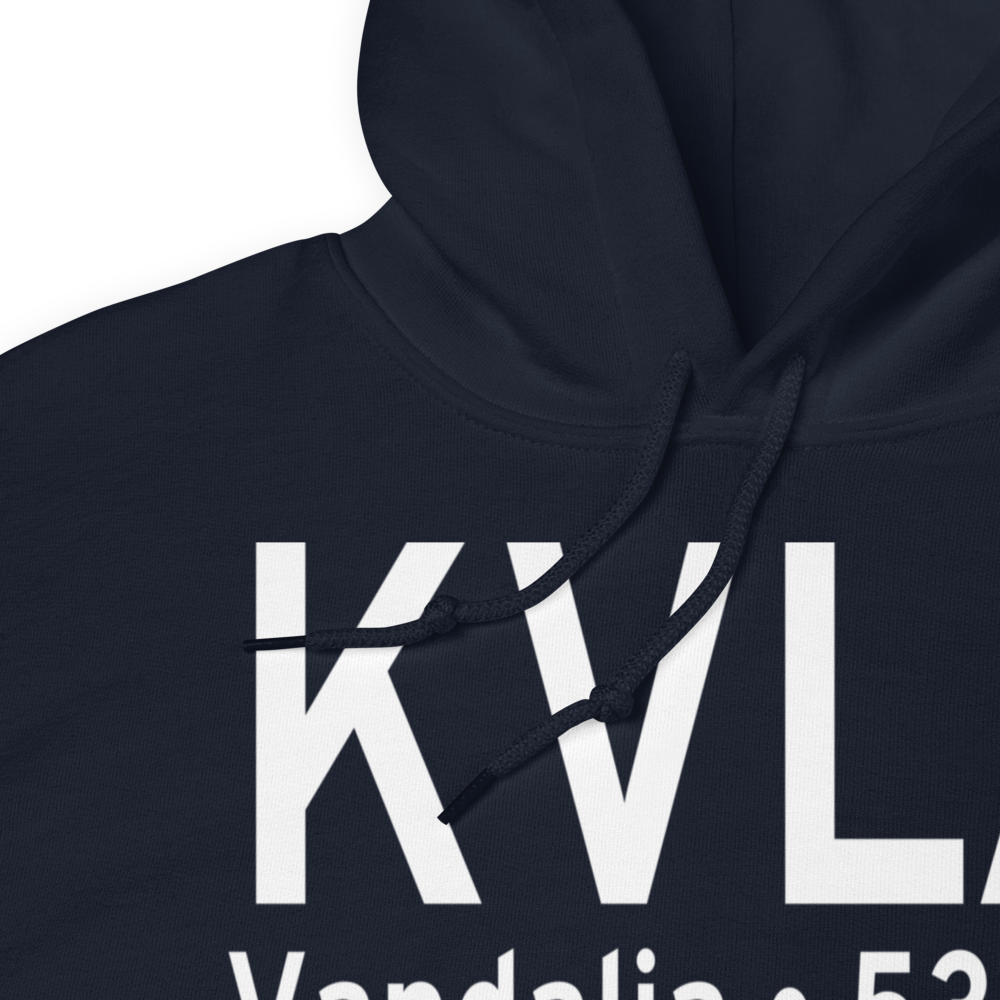 Vandalia Municipal Airport (KVLA) ICAO Hoodie Sweatshirt 