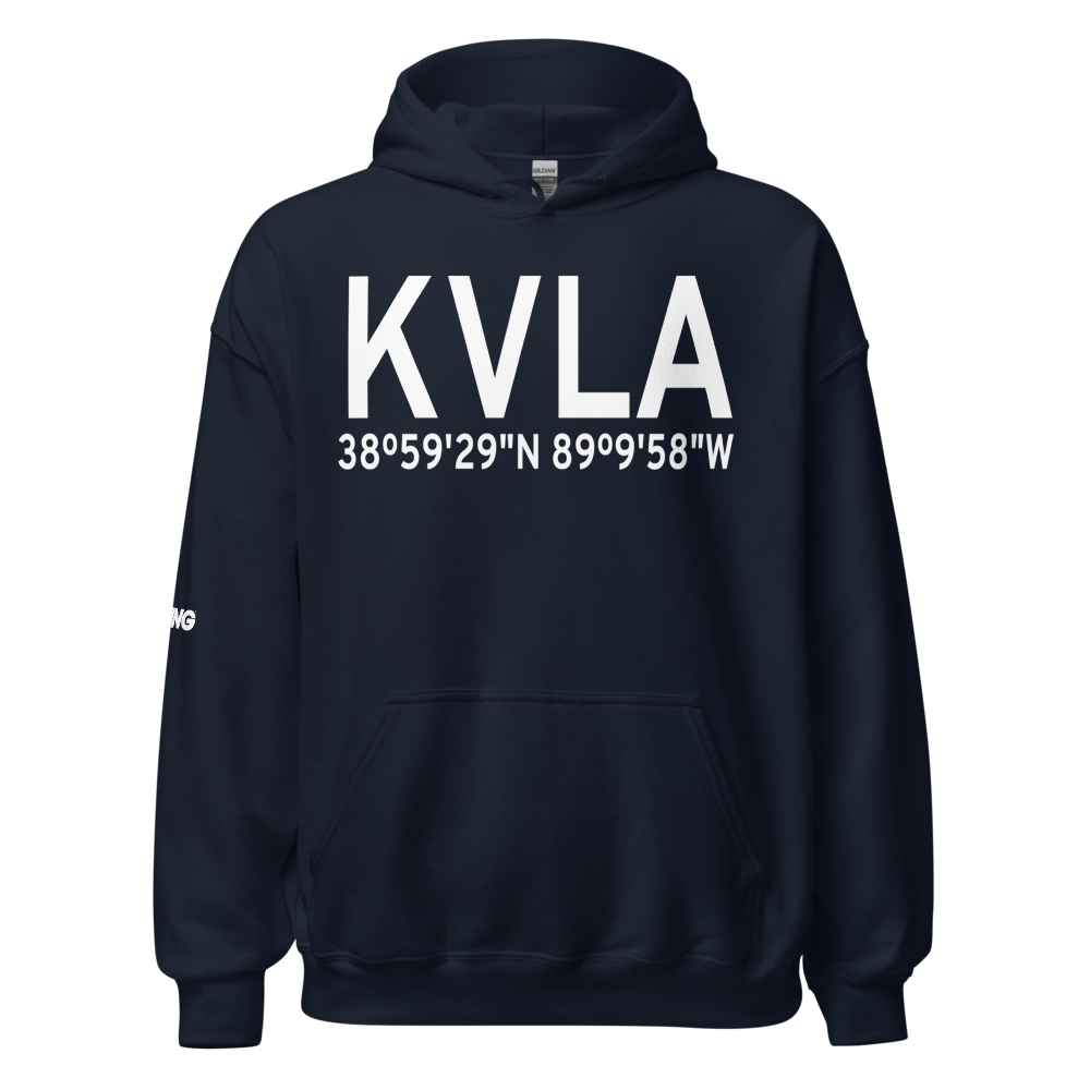 Vandalia Municipal Airport (KVLA) ICAO Hoodie Sweatshirt 